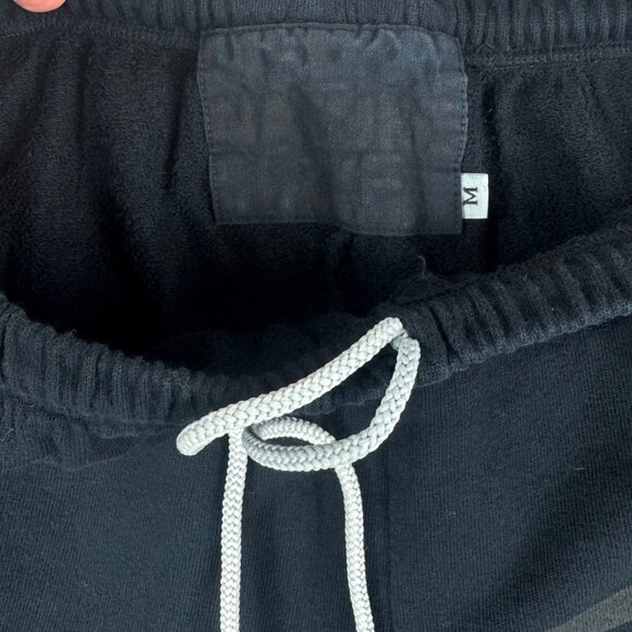 Freecity Cotton Logo Joggers Squid Ink Black Sweatpants Size M Yellow Bird - Picture 4 of 8